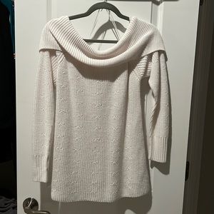 White Off Shoulder Top for Fall or spring (M)